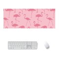 800x300x4mm Office Learning Rubber Mouse Pad Table Mat(7 Flamingo)