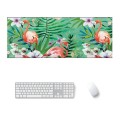 900x400x3mm Office Learning Rubber Mouse Pad Table Mat(6 Flamingo)