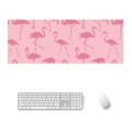 900x400x3mm Office Learning Rubber Mouse Pad Table Mat(7 Flamingo)