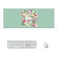 900x400x5mm Office Learning Rubber Mouse Pad Table Mat(2 Flamingo)