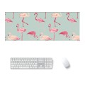 900x400x5mm Office Learning Rubber Mouse Pad Table Mat(5 Flamingo)