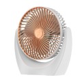 USB Desktop Fan Mini Home Dormitory Portable Fan, Colour: U Type (Gold)