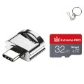 C10 TYPE-C Interface Mobile Phone Memory Card, Capacity: 32GB(Silver Gray)