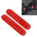 2 PCS High-brightness Laser Reflective Strip Warning Tape Decal Car Reflective Stickers Safety Mark(