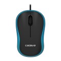 3 PCS Cadeve M220 3 Keys USB Wired Fashion Portable Mouse(Black Blue)