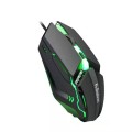 2 PCS K-Snake M11 4 Keys 1600DPI Luminous Game Wired Mouse Notebook Desktop USB Wired Mouse, Cable L