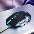 MOROSE GM20 7 Keys Game Wired Mouse Competitive Machinery Mouse(Silent Edition Black)