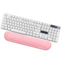 Baona Silicone Memory Cotton Wrist Pad Massage Hole Keyboard Mouse Pad, Style: Medium Keyboard Rest