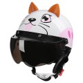 BYB 820 Children Four Seasons Universal Cartoon Electric Motorcycle Helmet, Specification: Tea Color