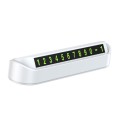 Hidden Parking Number Card Nightlight Number Button Parking Number Card, Style: Neutral (White)