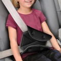 Car Seat Safety Belt Cover Sturdy Adjustable Triangle Safety Seat Belt Pad Clips Child Protection(Bl