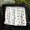 Car Curtains Cotton Car Suction Cup Sunshade Sun Protection Thermal Curtain(Pony)