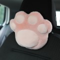 Car Plush Head Pillow Cat Claw Car Neck Pillow Car Female Decorative Supplies, Colour: Pink Headrest
