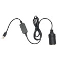 5V Turn 12V USB To Cigarette Lighter Socket Female Head Driving Recorder Mobile Power Cord, Specific