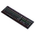 LEAVEN K880 104 Keys Gaming Green Axis Office Computer Wired Mechanical Keyboard, Cabel Length:1.6m(