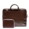 LiSEN LS-116 Simple Laptop Bag Business Laptop Liner Bag, Size: 11.6 inch(PU Brown)