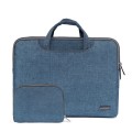 LiSEN LS-116 Simple Laptop Bag Business Laptop Liner Bag, Size: 11.6 inch(Snowflake Nylon Dark Blue)