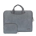 LiSEN LS-116 Simple Laptop Bag Business Laptop Liner Bag, Size: 15.6 inch(Snowflake Nylon Gray)