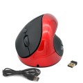 JSY-03 6 Keys Wireless Vertical Charging Mouse Ergonomic Vertical Optical Mouse(Red)