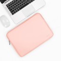 Baona BN-Q001 PU Leather Laptop Bag, Colour: Pink, Size: 13/13.3/14 inch