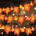 1.5m 10 LEDs Maple Pumpkin Lantern String Lights Halloween Thanksgiving Garden Party Room Decoration