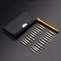 25 In 1 Multi-Purpose Leather Case Manual Screwdriver Batch Set Mobile Phone Notebook Repair Tool(Wi