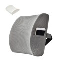 Office Waist Cushion Car Pillow With Pillow Core, Style: Memory Foam(Mesh Gray)