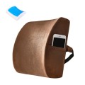 Office Waist Cushion Car Pillow With Pillow Core, Style: Gel Type(Suede Brown)