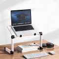 Oatsbasf Folding Computer Desk Laptop Stand Foldable Lifting Heightening Storage Portable Rack,Style