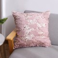 Double-sided Sequin Plush Pillowcase + Pillow Home Living Room Sofa Cushion, Specification: 40x40cm(