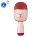 K58 Home Bluetooth Wireless Microphone With Lamp Mobile Phone K Song Children Microphone Audio(pink)