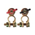 1 Pair T018 Automobile General Brass Battery Clamp Battery Connector Cable Connector
