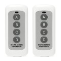 2 PCS 4 Key Wireless Remote Control Lamp Garage Door Remote, Style: without Antenna