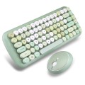 MOFii Candy Punk Keycap Mixed Color Wireless Keyboard and Mouse Set(Green)