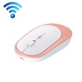 M030 4 Keys 1600DPI Laptop Office Mute Mouse, Style: Wireless (Pink)