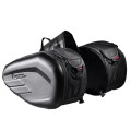 GHOST RACING GR-MAB01 Motorcycle Saddle Bag Locomotive Bilateral Helmet Travel Cycling Bag(Black)