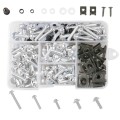177 PCS/ Box Motorcycle Modification Accessories Windshield Cover Set Screw(Silver)