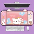 400 x 800 x 2mm Cute Cat Ear Computer Keyboard Desk Pad Mouse Pad(3)