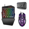 T-WOLF Mobile Gaming One-Handed KeyboardSpecification Keyboard + Mouse + Throne