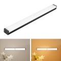 LED Human Body Induction Lamp Long Strip Charging Cabinet Lamp Strip, Size: 21cm(Black and White Lig