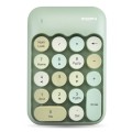 MOFii X910 2.4G 18 Keys 1600 DPI Wireless Numeric  Keypad(Green)