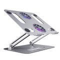 BONERUY P43F Aluminum Alloy Folding Computer Stand Notebook Cooling Stand, Colour: Silver with Type-