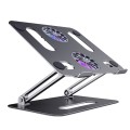 BONERUY P43F Aluminum Alloy Folding Computer Stand Notebook Cooling Stand, Colour: Gray with Type-C