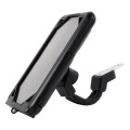 Motorcycle Bicycle Waterproof Mobile Phone Holder, Style: Rearview Mirror (7 inch)