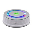 LED Light Electric Rotating Turntable Display Stand Video Shooting Props Turntable(White)