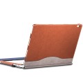 PU Leather Laptop Protective Sleeve For Microsoft Surface Book 1 13.5 inches(Business Brown)