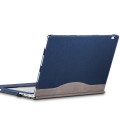 PU Leather Laptop Protective Sleeve For Microsoft Surface Book 2 15 inches(Deep Blue)