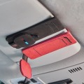 2 PCS/Set Multifunctional Glasses Clip For Car Sun Visor(Black + Red)