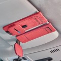2 PCS/Set Multifunctional Glasses Clip For Car Sun Visor(Red + Red)