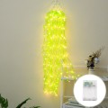 100 LEDs Simulation Planting Copper Wire Decorative Light, Spec:  Battery Box(Yellow Light)